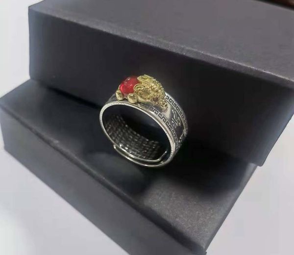 new recruit money prevent villain's red heart sutra s925 thai silver ring men's and women's rings, Golden;silver
new recruit money prevent villain's red heart sutra s925 thai silver ring men's and women's rings, Golden;silver