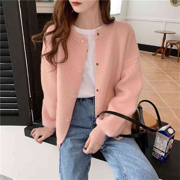 women's jackets coats 2021 korean spring autumn loose and versatile single breasted knitted cardigan long sleeve pink blouse l759, Black;brown
women's jackets coats 2021 korean spring autumn loose and versatile single breasted knitted cardigan long sleeve pink blouse l759, Black;brown