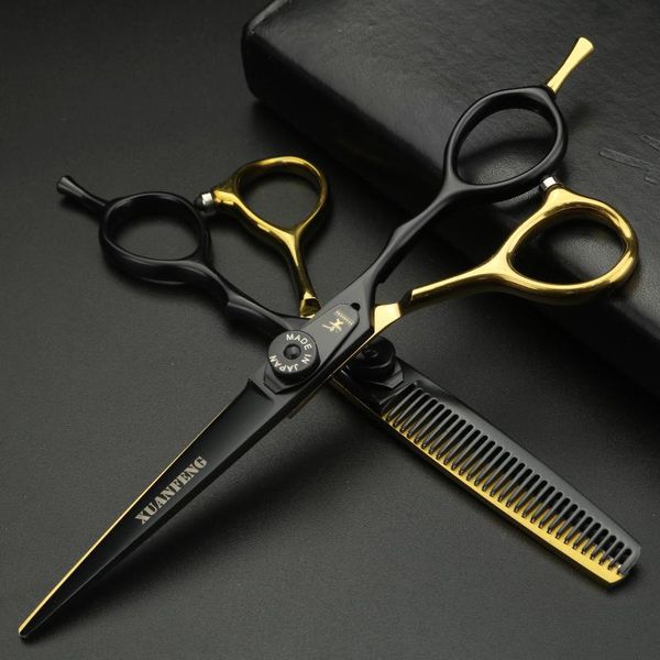 hair scissors 6" japanese balck gold professional shears hairdressing barber thinning hairdresser razor haircut kit
hair scissors 6" japanese balck gold professional shears hairdressing barber thinning hairdresser razor haircut kit