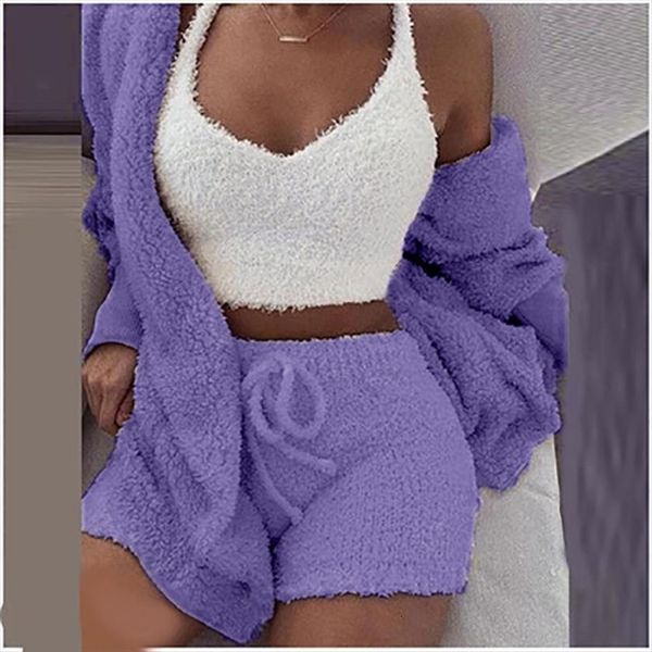 2pcs sets fluffy suits womenpant velvet plush hooded cardigan coat shorts women tracksuit casual sports overalls sweatshirts, White
2pcs sets fluffy suits womenpant velvet plush hooded cardigan coat shorts women tracksuit casual sports overalls sweatshirts, White