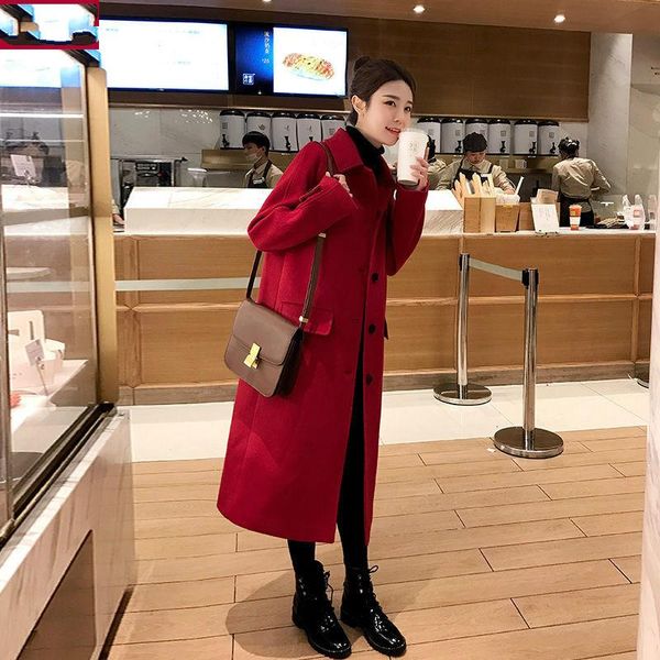 women's wool & blends 2021 women autumn winter vintage coat female single breasted mid-long outwear lady casual plus size long sleeve j, Black
women's wool & blends 2021 women autumn winter vintage coat female single breasted mid-long outwear lady casual plus size long sleeve j, Black