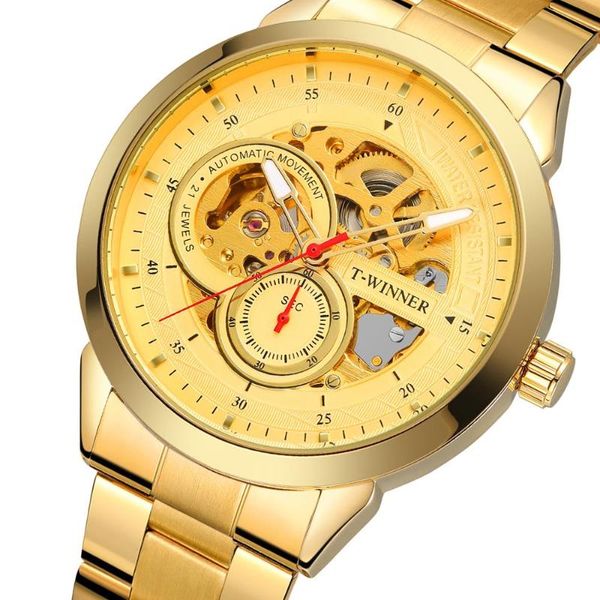wristwatches t-winner luxury wrist watch water resistant automatic skeleton men watches stainless steel band business relogio masculino, Slivery;brown
wristwatches t-winner luxury wrist watch water resistant automatic skeleton men watches stainless steel band business relogio masculino, Slivery;brown