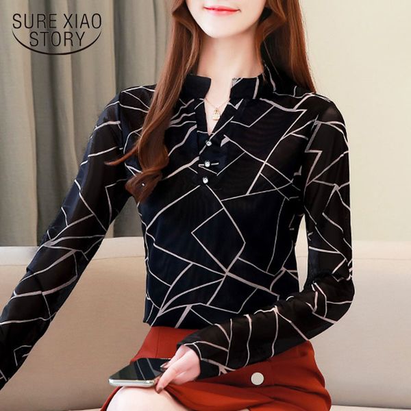 blusas mujer de moda chiffon blouse shirt black long sleeve koren button geometric v-neck ladies plus size 8117 50 210415, White
blusas mujer de moda chiffon blouse shirt black long sleeve koren button geometric v-neck ladies plus size 8117 50 210415, White