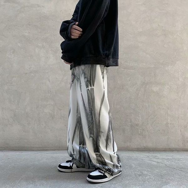 pant tie-dye wide-leg korean loose casual men's streetwear hip-hop fried street printing straight mopping pants men, Black
pant tie-dye wide-leg korean loose casual men's streetwear hip-hop fried street printing straight mopping pants men, Black
