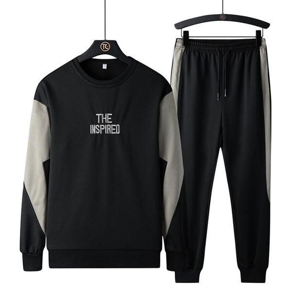 sweater men 2021 new solid color leisure spring and autumn handsome long sve two-piece set, Gray
sweater men 2021 new solid color leisure spring and autumn handsome long sve two-piece set, Gray