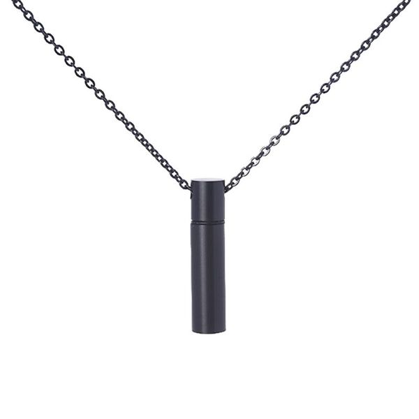 pendant necklaces r2le stainless steel memorial jewelry cylindrical chain necklace women men gift, Silver
pendant necklaces r2le stainless steel memorial jewelry cylindrical chain necklace women men gift, Silver
