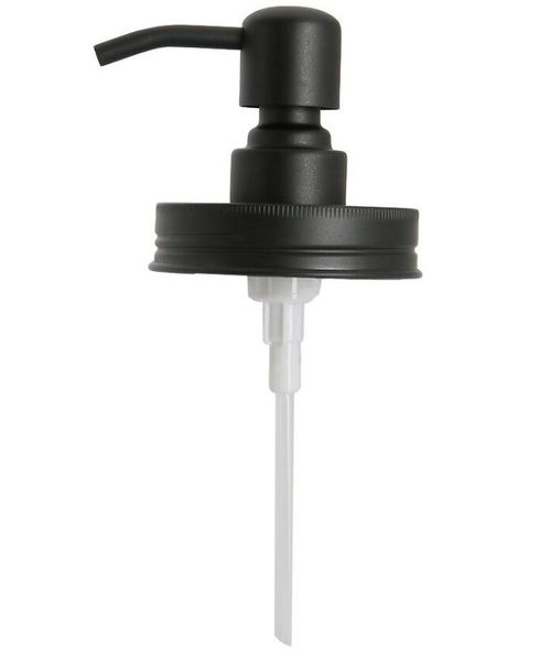 matte black regular mason jar soap dispenser lids rust proof 304 stainless steel liquid pump for bathroom -jar not included
matte black regular mason jar soap dispenser lids rust proof 304 stainless steel liquid pump for bathroom -jar not included