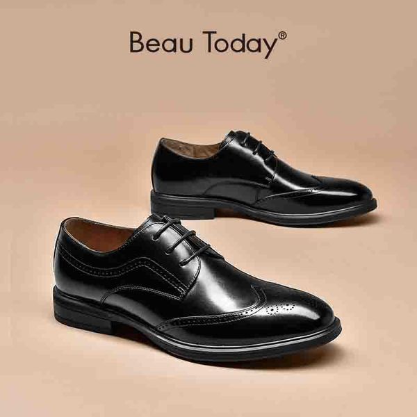 dress shoes brogue men genuine calfskin waxing round toe business banquet lace-up derby for handmade beautoday 51049, Black
dress shoes brogue men genuine calfskin waxing round toe business banquet lace-up derby for handmade beautoday 51049, Black