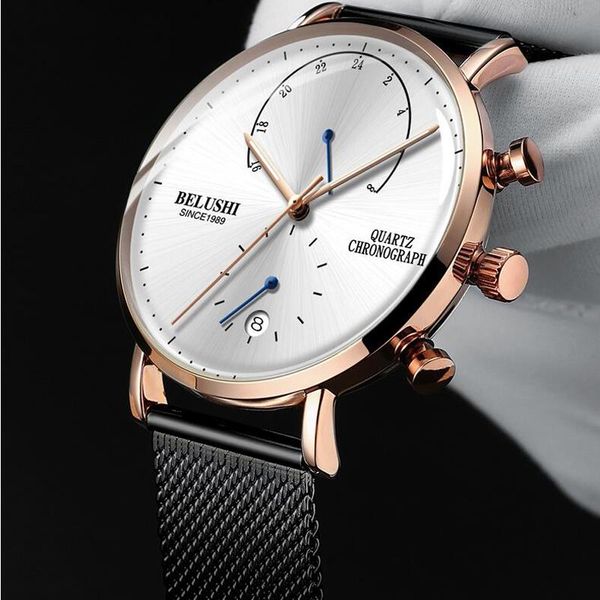 wristwatches belushi quartz watch men fashion sport wristwatch steel strap watches mens business calendar clock, Slivery;brown
wristwatches belushi quartz watch men fashion sport wristwatch steel strap watches mens business calendar clock, Slivery;brown