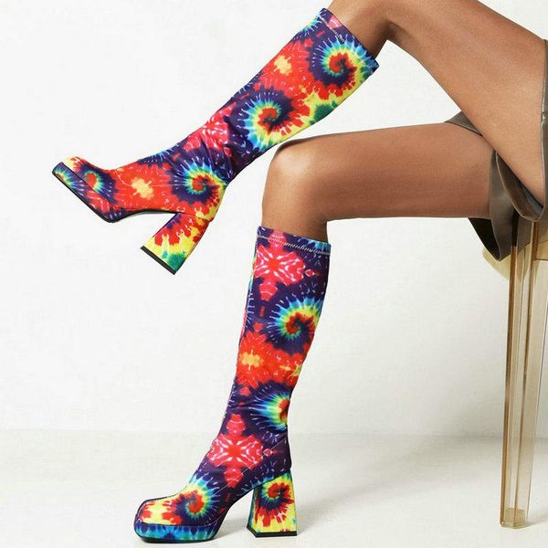 boots 2021 women knee high platform thick heel ladies calf pu leather snake print zipper square toe women's, Black
boots 2021 women knee high platform thick heel ladies calf pu leather snake print zipper square toe women's, Black