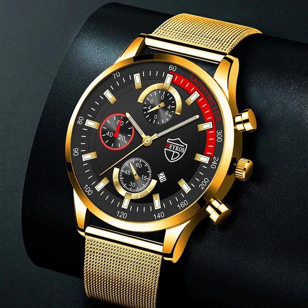 wristwatches 2022 fashion mens watches gold stainless steel mesh belt quartz wrist watch men business casual leather relogio masculino, Slivery;brown
wristwatches 2022 fashion mens watches gold stainless steel mesh belt quartz wrist watch men business casual leather relogio masculino, Slivery;brown