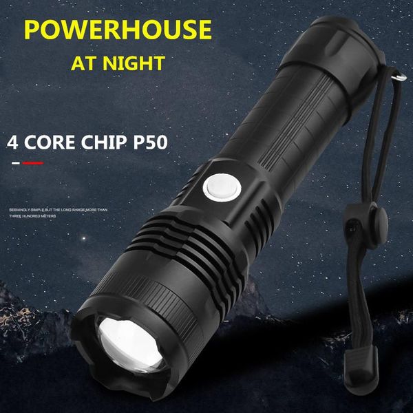 most powerful p50 led upgrade 2 tactical brighter waterproof usb 26650 rechargeable outdoor flashlights torches
most powerful p50 led upgrade 2 tactical brighter waterproof usb 26650 rechargeable outdoor flashlights torches