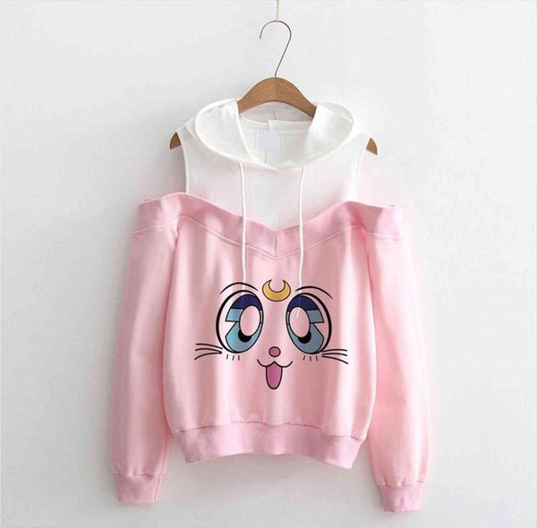 sailor moon kawaii clothes women sweatshirts harajuku cat shirt off shoulder sweatshirt femme girls woman, Black
sailor moon kawaii clothes women sweatshirts harajuku cat shirt off shoulder sweatshirt femme girls woman, Black