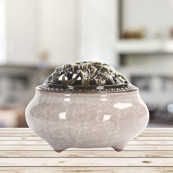 fragrance lamps cone incense burner with alloy calabash stick holder ceramic ash catcher tray bowl (sky blue)
fragrance lamps cone incense burner with alloy calabash stick holder ceramic ash catcher tray bowl (sky blue)