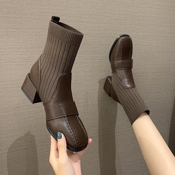 boots 2021 plush short autumn/winter hundred with thick and lean elastic socks, Black
boots 2021 plush short autumn/winter hundred with thick and lean elastic socks, Black
