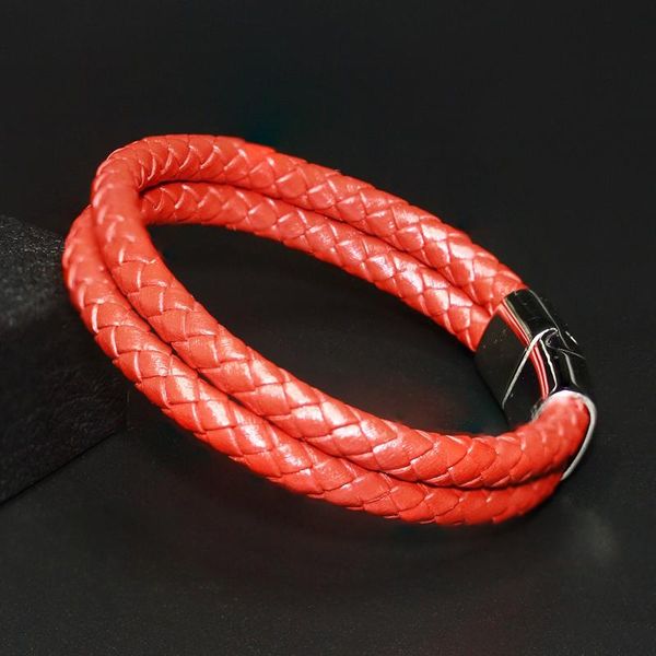 cuff 2021 red braided male bracelet 316l stainless steel charms beads men bracelets&bangles jewelry with magnet buckle e0110, White
cuff 2021 red braided male bracelet 316l stainless steel charms beads men bracelets&bangles jewelry with magnet buckle e0110, White
