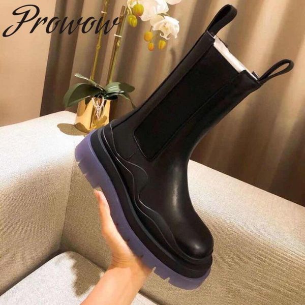 boots prowow genuine leather round toe platform slip on low heel fashion luxury zapatos mujer, Black
boots prowow genuine leather round toe platform slip on low heel fashion luxury zapatos mujer, Black