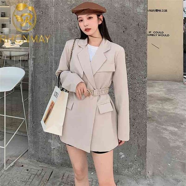 autumn ladies fashion casual long sleeve solid color sashes notched slim blazer coat women clothing 210520, White;black
autumn ladies fashion casual long sleeve solid color sashes notched slim blazer coat women clothing 210520, White;black