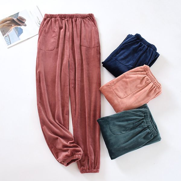 winter sleep women autumn flannel lounge wear home casual keep warm veet pajama pants couples bottoms lovers trousers, Black;red
winter sleep women autumn flannel lounge wear home casual keep warm veet pajama pants couples bottoms lovers trousers, Black;red