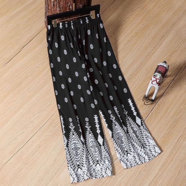 women's leggings 2021 womens summer comfy casual vintage print elastic waist wide leg lounge pants bohemian trousers women big size muj, Black
women's leggings 2021 womens summer comfy casual vintage print elastic waist wide leg lounge pants bohemian trousers women big size muj, Black