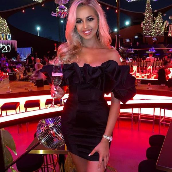 casual dresses white elegant vintage party dress women autumn ruffle puff sleeve bodycon slash neck slim vestido, Black;gray
casual dresses white elegant vintage party dress women autumn ruffle puff sleeve bodycon slash neck slim vestido, Black;gray