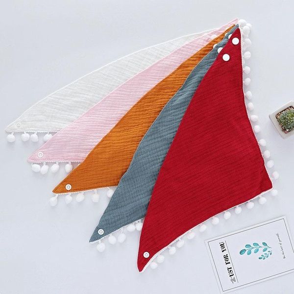 blankets & swaddling infant accessories 4-layer washed gauze triangle scarf absorbent plain ribbon with snap button baby bib saliva towel
blankets & swaddling infant accessories 4-layer washed gauze triangle scarf absorbent plain ribbon with snap button baby bib saliva towel