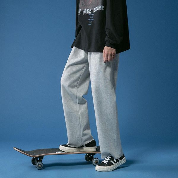 men's pants 2021 straight fashion elastic waist casual men streetwear loose trousers mens wide leg board couple, Black
men's pants 2021 straight fashion elastic waist casual men streetwear loose trousers mens wide leg board couple, Black