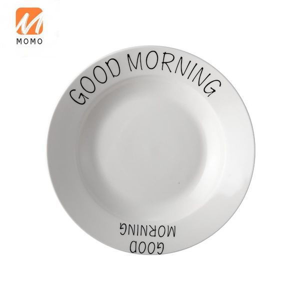 breakfast plate creative good morning ceramic tableware fruit soup bowl cake tray coffee cup western cuisine durable storage bottles & jars
breakfast plate creative good morning ceramic tableware fruit soup bowl cake tray coffee cup western cuisine durable storage bottles & jars
