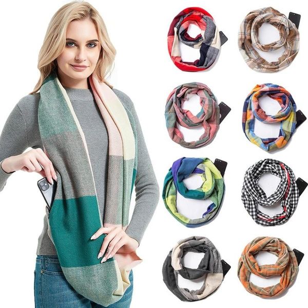 scarves fashion designer scarf with pockets women winter warm plaid shawl wrap bib soft pashminas bandanna, Blue;gray
scarves fashion designer scarf with pockets women winter warm plaid shawl wrap bib soft pashminas bandanna, Blue;gray