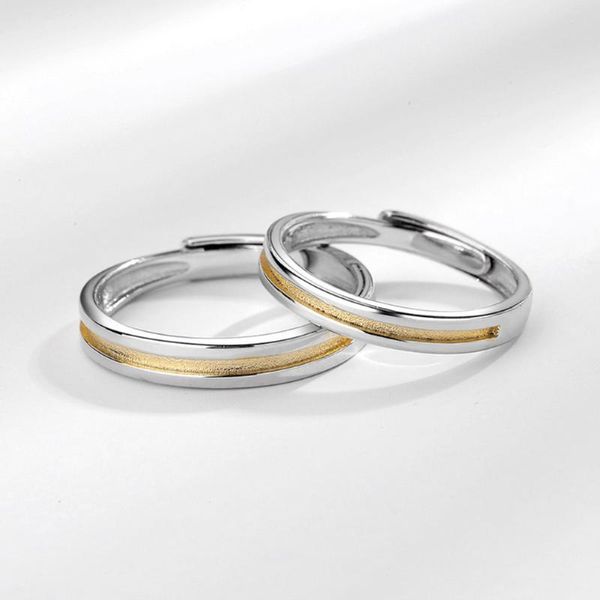 sterling silver lovers couples rings for engagement wedding anniversary simple styple open ring resizable gift e05ymiyu, Slivery;golden
sterling silver lovers couples rings for engagement wedding anniversary simple styple open ring resizable gift e05ymiyu, Slivery;golden