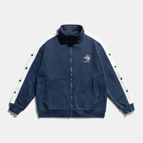 men's jackets sensir winter stand collar cardigan thickened knitted sweater trendy cartoon embroidery casual splicing coat men, Black;brown
men's jackets sensir winter stand collar cardigan thickened knitted sweater trendy cartoon embroidery casual splicing coat men, Black;brown