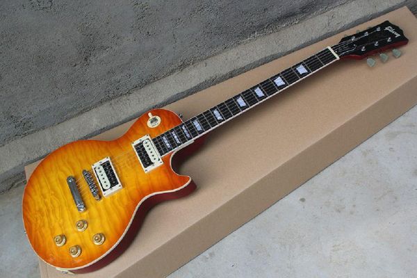 shipping wholesale 2 pickups lp standard tiger stripes sunburst electric guitar 
shipping wholesale 2 pickups lp standard tiger stripes sunburst electric guitar