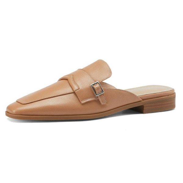slippers square toe women mules concise design genuine leather sandals for summer working office shoes wowman eqgs, Black
slippers square toe women mules concise design genuine leather sandals for summer working office shoes wowman eqgs, Black