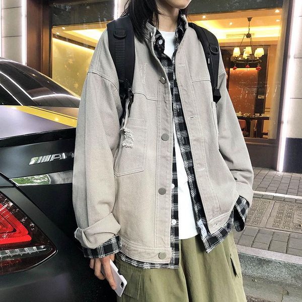 men's jackets 2021 autumn and winter youth loose korean wash solid color jacket fashion casual single-breasted m-2xl, Black;brown
men's jackets 2021 autumn and winter youth loose korean wash solid color jacket fashion casual single-breasted m-2xl, Black;brown