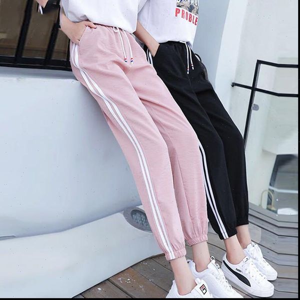 summer korean student ankle length womens capris sports harajuku bf trend thin harem loose ins beam feet trousers, Black;white
summer korean student ankle length womens capris sports harajuku bf trend thin harem loose ins beam feet trousers, Black;white