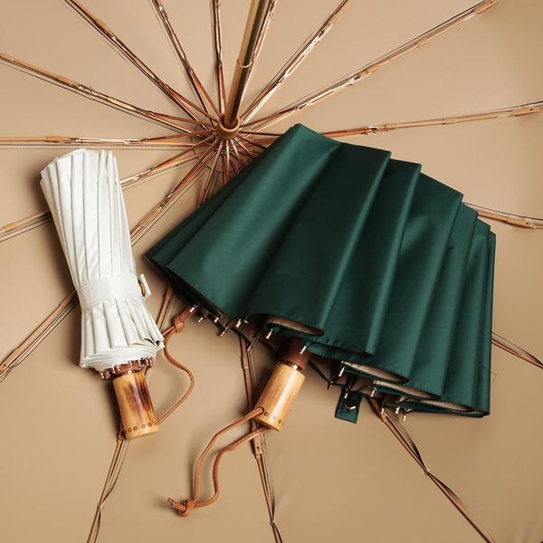 umbrellas japanese windproof 3 folding umbrella wooden handle men ladies rain sun ultraviolet household u6b
umbrellas japanese windproof 3 folding umbrella wooden handle men ladies rain sun ultraviolet household u6b