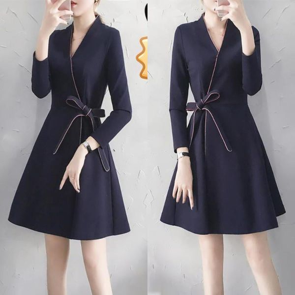casual dresses spring long sleeve deep v-neck a-line dress female mini office lady women vintage, Black;gray
casual dresses spring long sleeve deep v-neck a-line dress female mini office lady women vintage, Black;gray