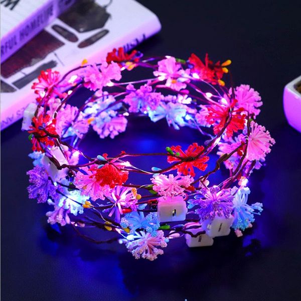 party decoration kids girls led light up flower headband luminous glow wreath for concert wedding birthday carnival festival
party decoration kids girls led light up flower headband luminous glow wreath for concert wedding birthday carnival festival