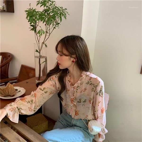 female korean harajuku floral sleeve chiffon shirt women's shirts ulzzang japanese kawaii ladies vintage clothes for women blouses &, White
female korean harajuku floral sleeve chiffon shirt women's shirts ulzzang japanese kawaii ladies vintage clothes for women blouses &, White