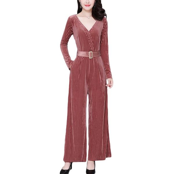 women's jumpsuits & rompers siamese wide leg pants women autumn striped v-neck fashion high waist thin gold velvet jumpsuit suit f122, Black;white
women's jumpsuits & rompers siamese wide leg pants women autumn striped v-neck fashion high waist thin gold velvet jumpsuit suit f122, Black;white