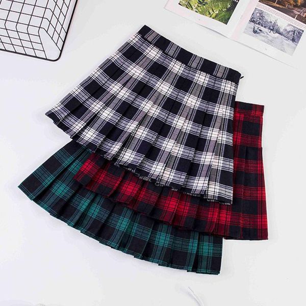 skirts 2021 women preppy style harajuku high waist a line korean plaid mini short woman girls kawaii dance pleated skirt, Black
skirts 2021 women preppy style harajuku high waist a line korean plaid mini short woman girls kawaii dance pleated skirt, Black