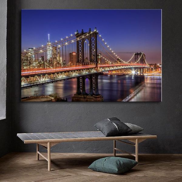 paintings modern york manhattan bridge night view landscape posters canvas wall art pictures living room print
paintings modern york manhattan bridge night view landscape posters canvas wall art pictures living room print