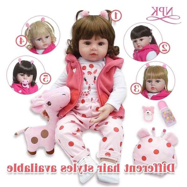 bebes 47cm silicone reborn baby adorable lifelike toddler bonecas girl menina de surprice doll with giraffe
bebes 47cm silicone reborn baby adorable lifelike toddler bonecas girl menina de surprice doll with giraffe
