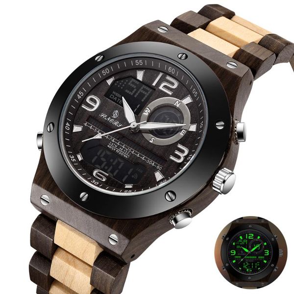 wristwatches natural wooden men watches male dual display wristwatch digital relogio masculino solid mens back light clock, Slivery;brown
wristwatches natural wooden men watches male dual display wristwatch digital relogio masculino solid mens back light clock, Slivery;brown