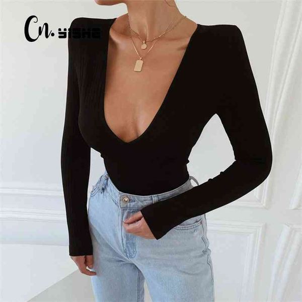 cnyishe deep v bodysuits long sleeve bodycon rompers women jumpsuits skinny bodies ladies female for woman overalls 210715, Black;white
cnyishe deep v bodysuits long sleeve bodycon rompers women jumpsuits skinny bodies ladies female for woman overalls 210715, Black;white
