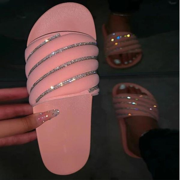 slippers drop crystal platform women's shoes bling fashion comfortable ladies slides casual outdoor beach female, Black
slippers drop crystal platform women's shoes bling fashion comfortable ladies slides casual outdoor beach female, Black