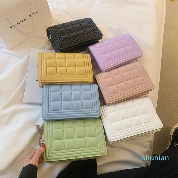 evening bags women pu leather solid color shoulder crossbody messenger bag casual ladies checker pattern mini flap luxury handbag 2021
evening bags women pu leather solid color shoulder crossbody messenger bag casual ladies checker pattern mini flap luxury handbag 2021