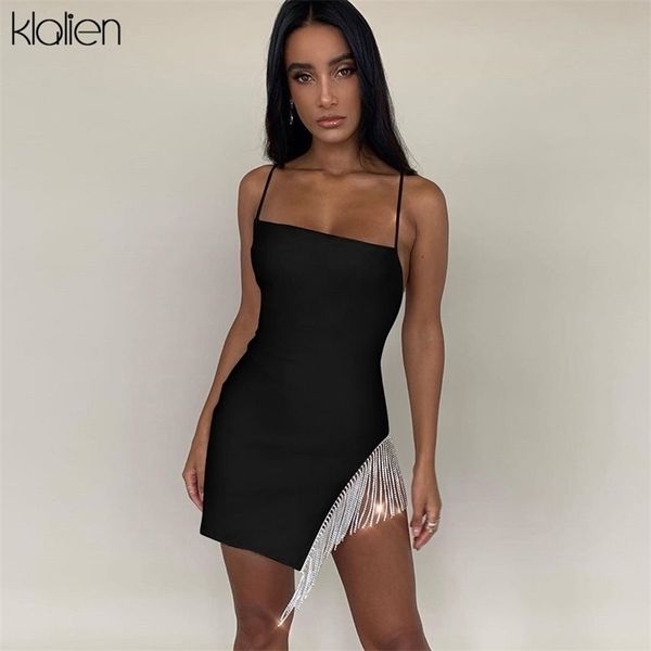 klalien tassel solid strapless sleeveless patchwork bodycon dress summer fashion elegant senior club party mini 220311, Black;gray
klalien tassel solid strapless sleeveless patchwork bodycon dress summer fashion elegant senior club party mini 220311, Black;gray