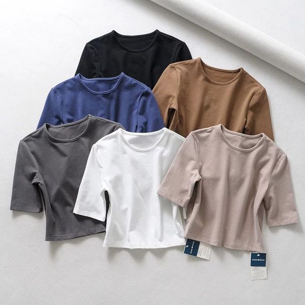 women's t-shirt cropped short sleeve o-neck t shirts pure color high waist white tees female streetwear uscn
women's t-shirt cropped short sleeve o-neck t shirts pure color high waist white tees female streetwear uscn