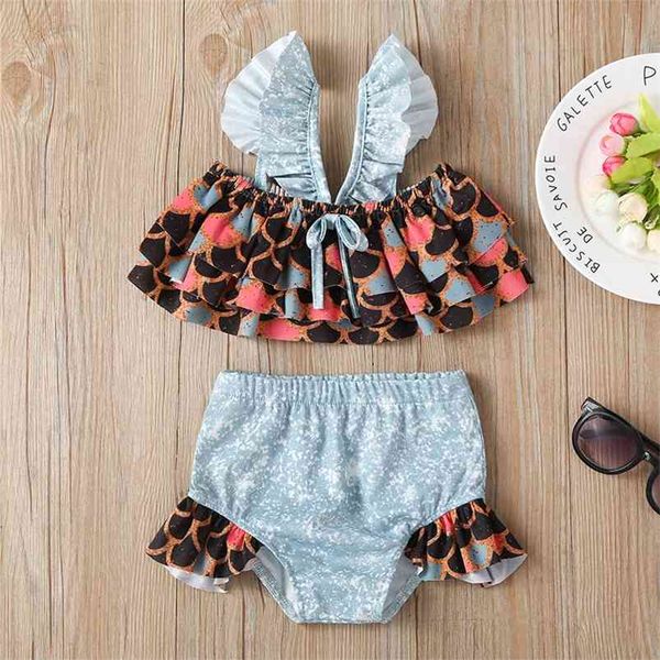 summer children sets casual sleeveless ruffles muti scale shorts 2pcs girls swimming suit clothes 210629, White
summer children sets casual sleeveless ruffles muti scale shorts 2pcs girls swimming suit clothes 210629, White